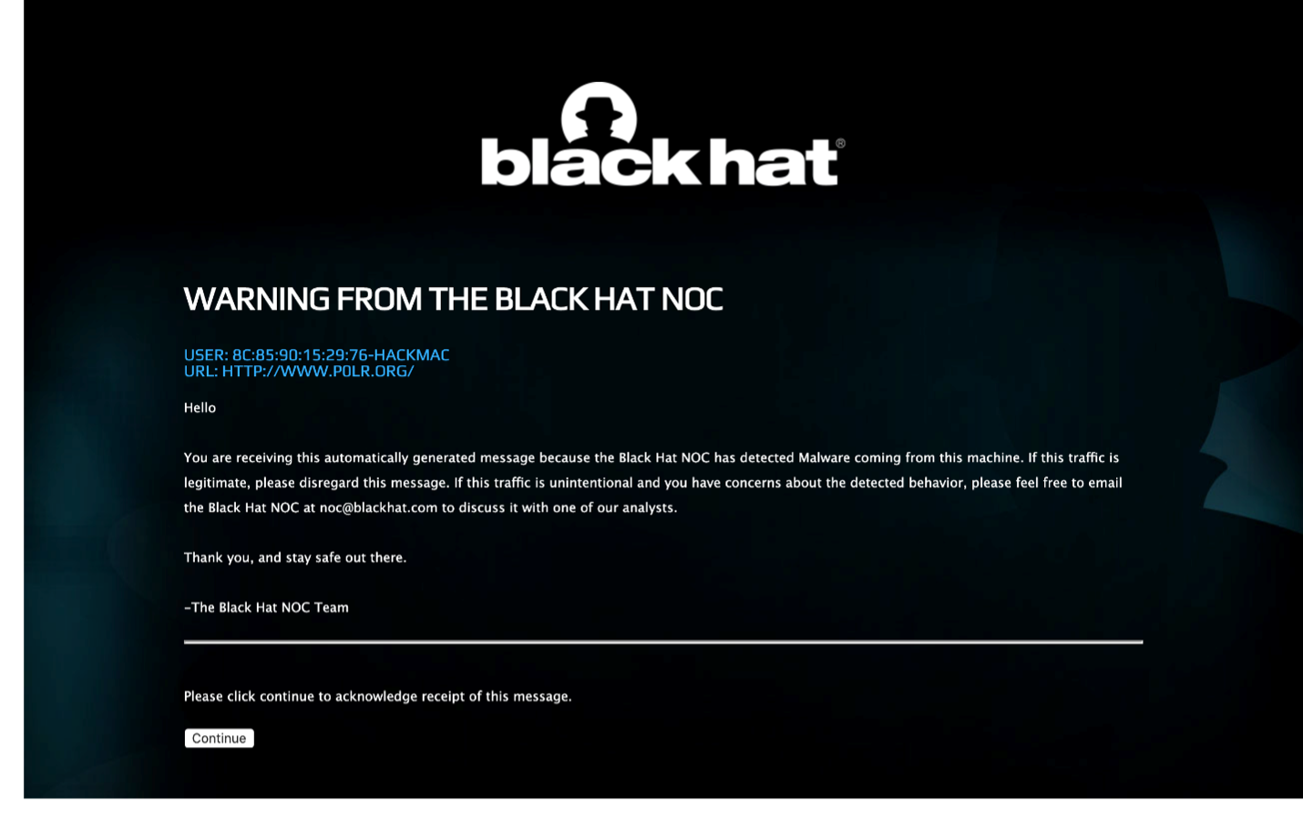 Black Hat USA 2021 Network Operations Center