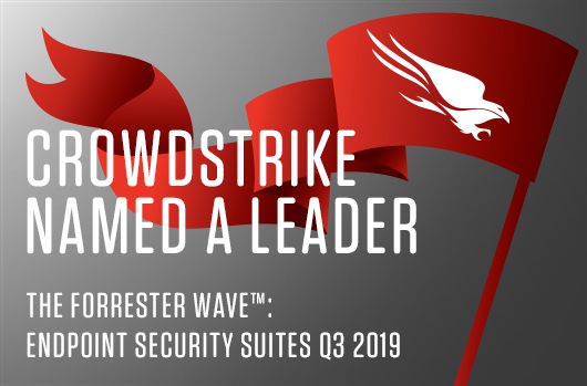 CrowdStrike Banner For Forrester Wave For Endpoint Security Suites Q3 2019